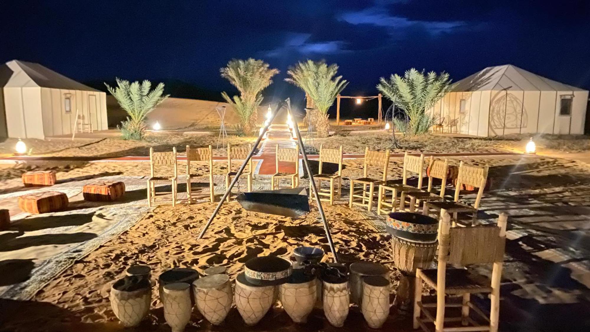 Hotel Erg Chebbi Sahara Camp Merzouga Esterno foto